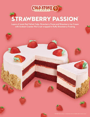 Cold-Stone-Creamery-Strawberry Passion cake Poster